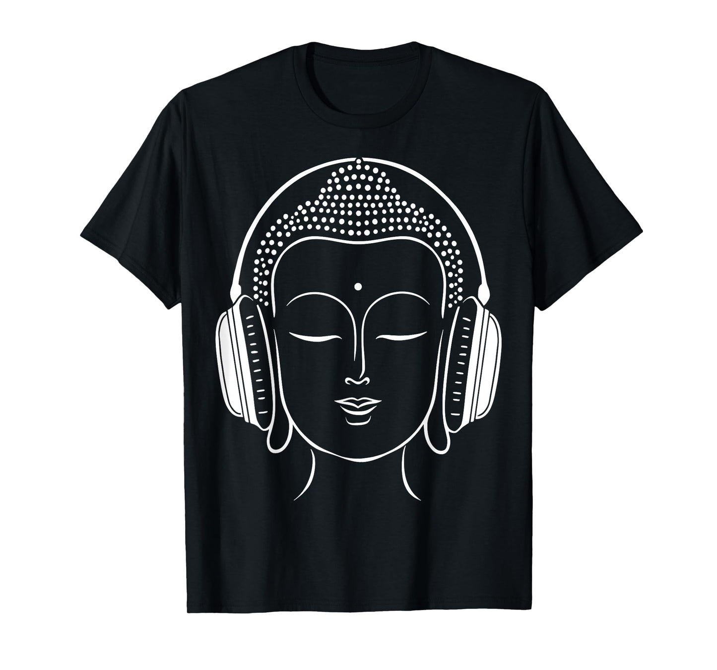 Buddha Headphones Zen Music Meditation T-Shirt