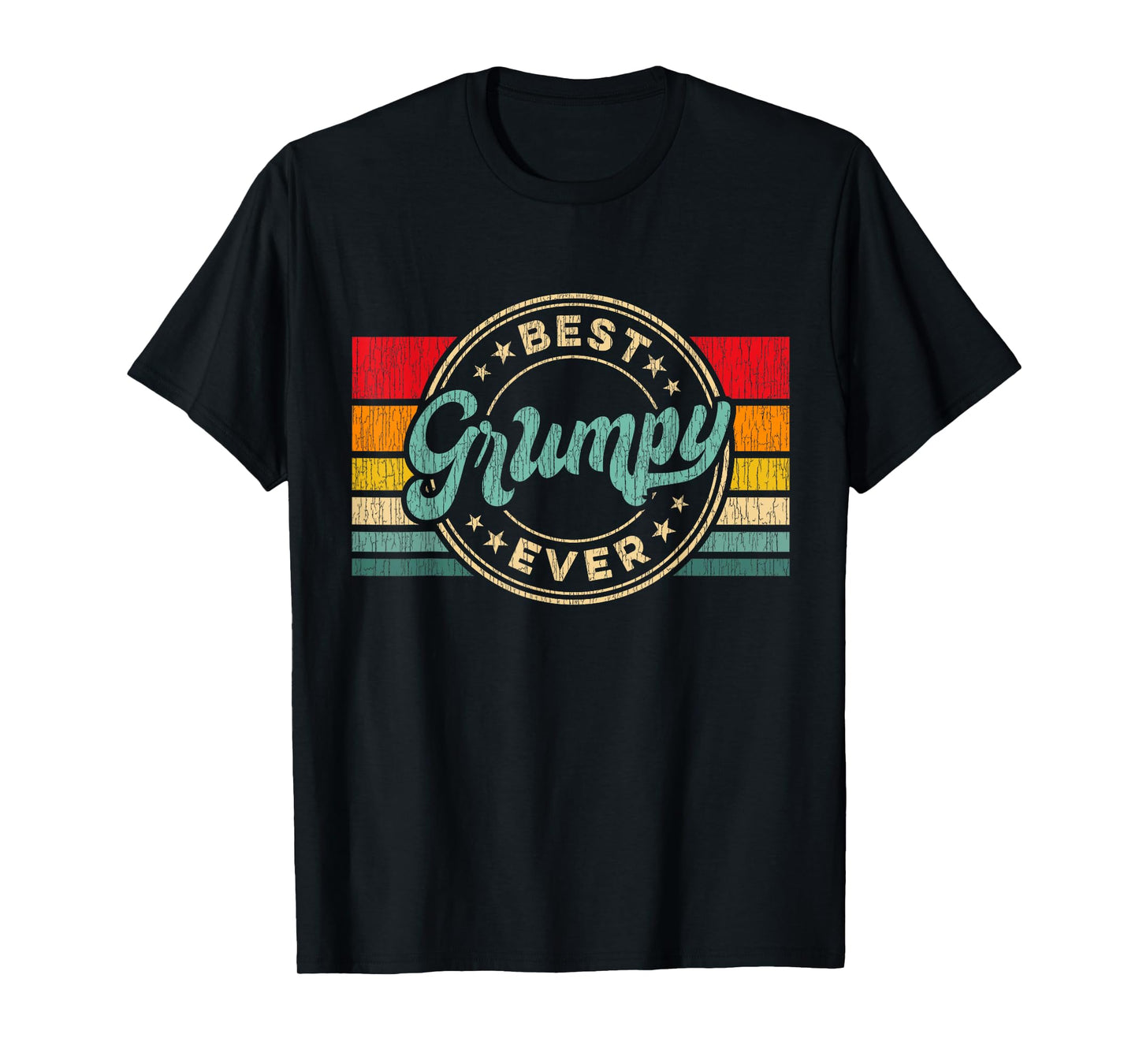 Best Grumpy Ever Vintage Retro Father's Day Gift T-Shirt