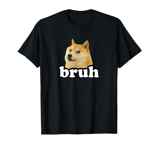 Doge Meme Lover Kids Bruh Shiba Inu T-Shirt