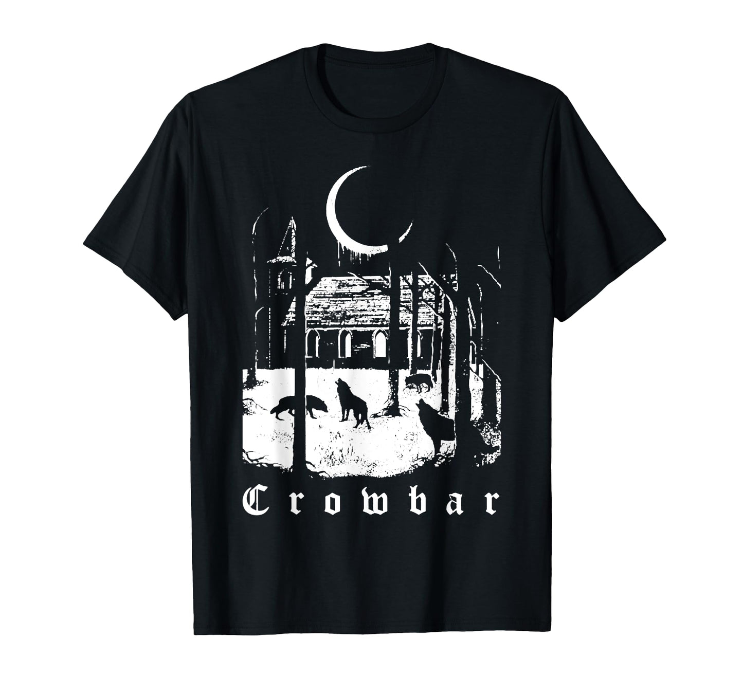 Vintage Forest Funny Retro Crowbar Meme Animal Basic T-Shirt