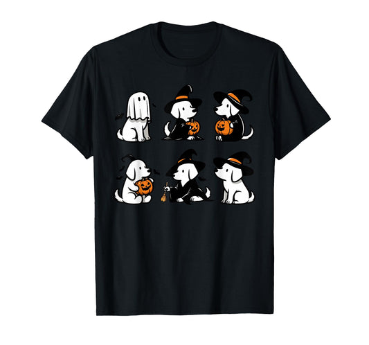 Funny Ghost Dog Funny Halloween Spooky Funny Boo Dog Lover T-Shirt
