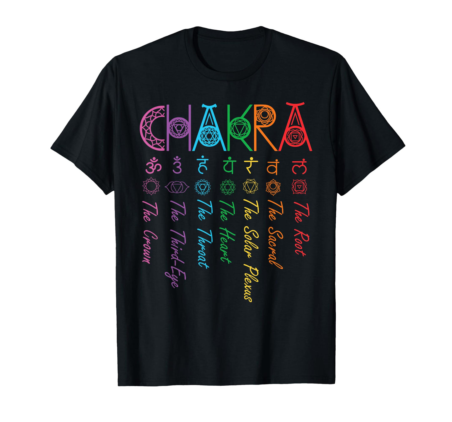Chakra Energy Spirit Spiritual Health Healing Yoga Chakras T-Shirt