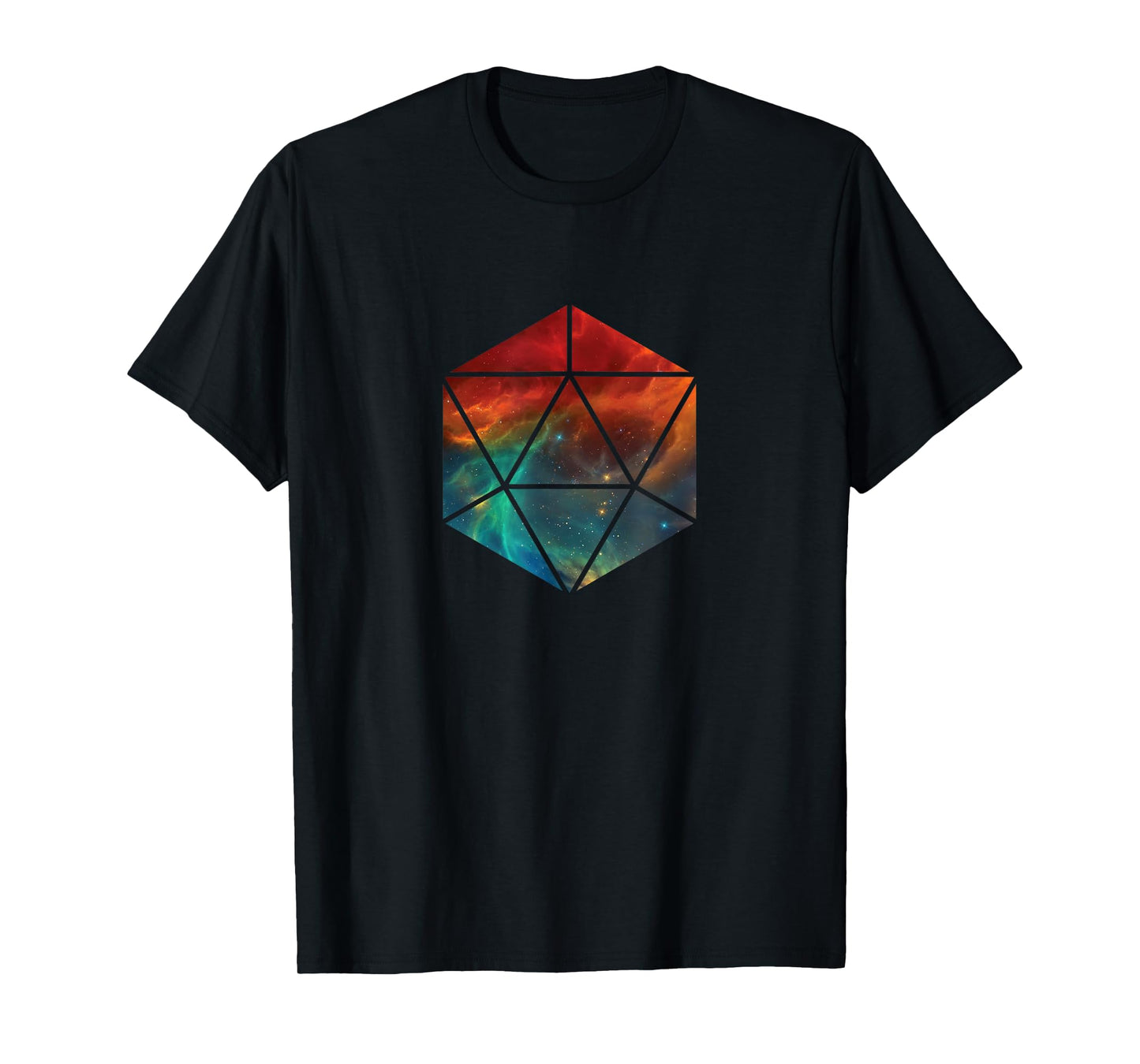 20 sided polygon icosahedron sacred geometry t shirt T-Shirt