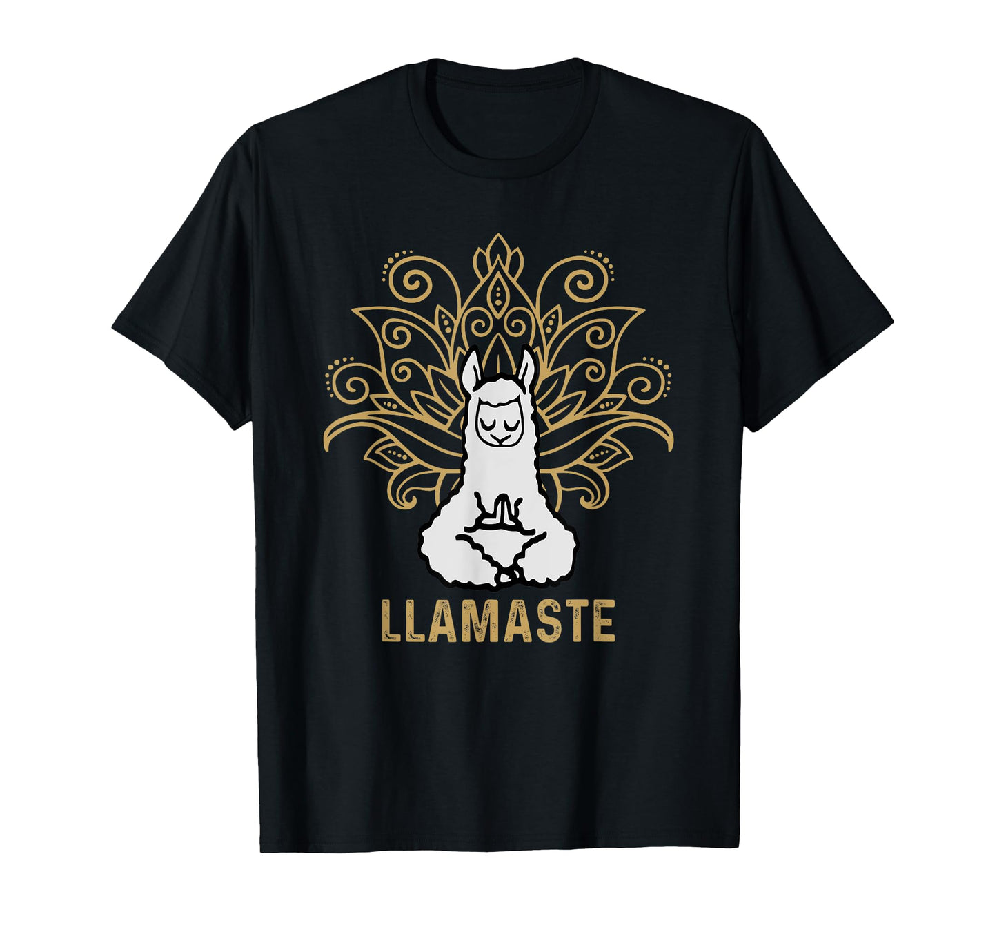 Llamaste Yoga Gift For Men Women Kids Lover Llama Yoga T-Shirt