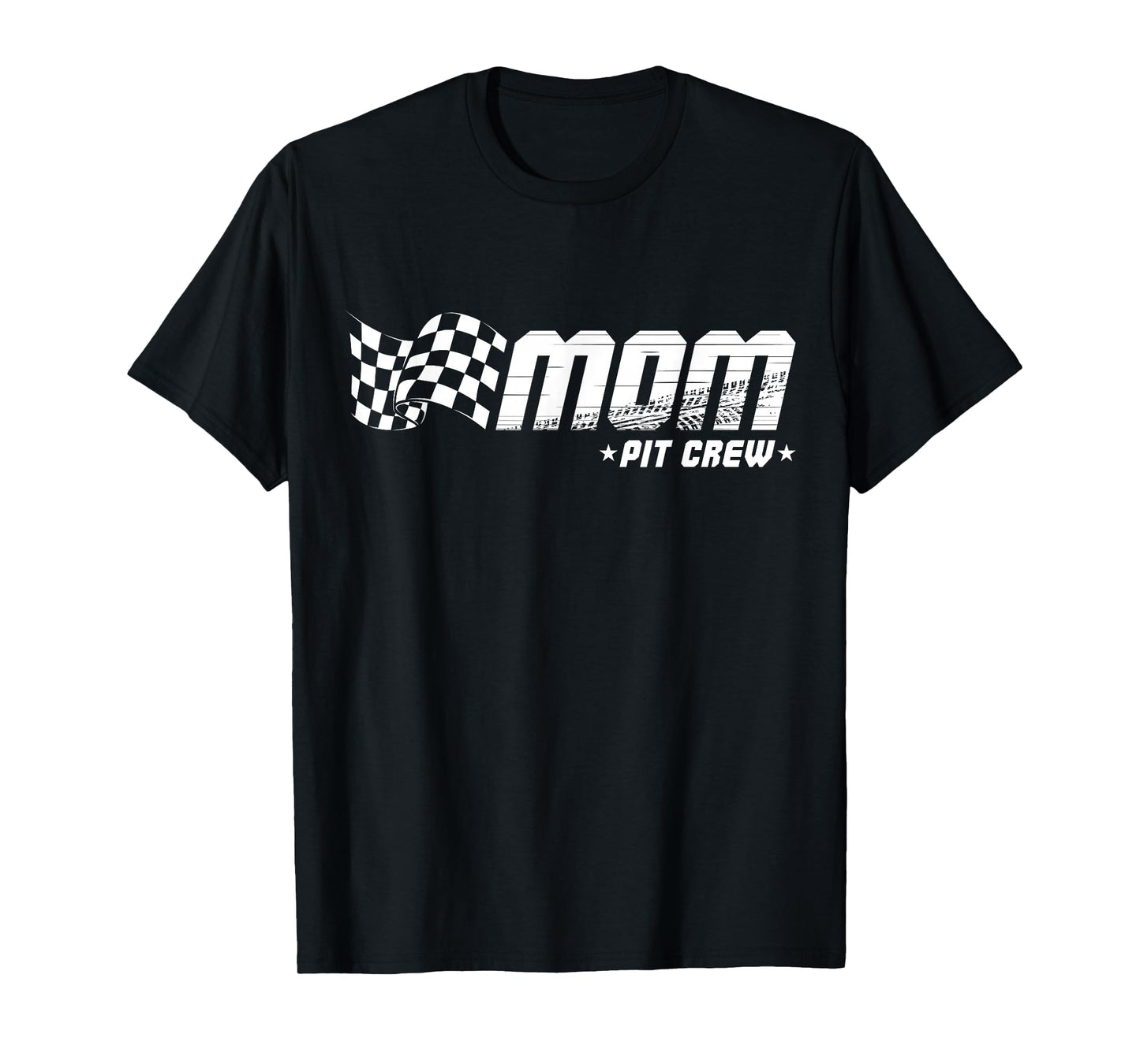 Mom Pit Crew Race Car Birthday Family Racing T-Shirt
