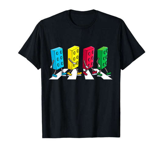 Master Builder Building Bricks Block Party Brick Boys Kids T-Shirt