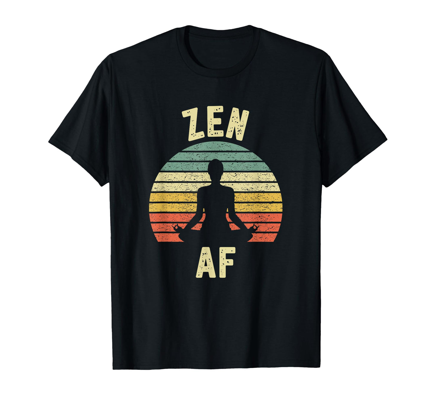 ZEN AF Shirt Retro Yoga T-Shirt Cute Funny Gift for Women T-Shirt