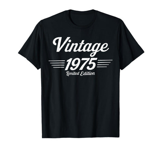 Vintage 1975 Limited Edition 50 Year Old Gifts 50th Birthday T-Shirt