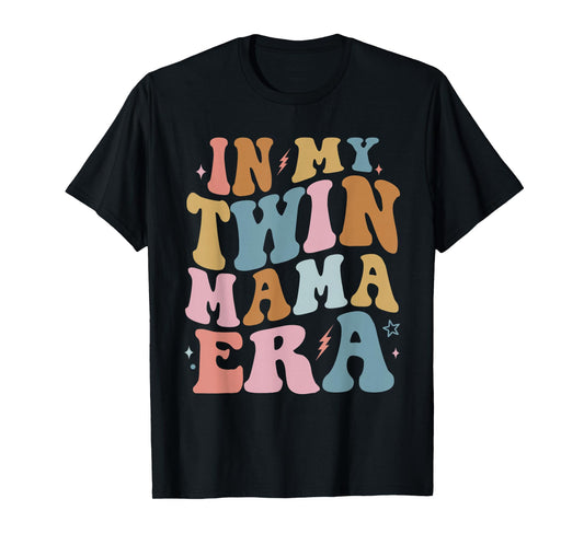 In My Twin Mama Era Mom Pregnancy Announcement T-Shirt