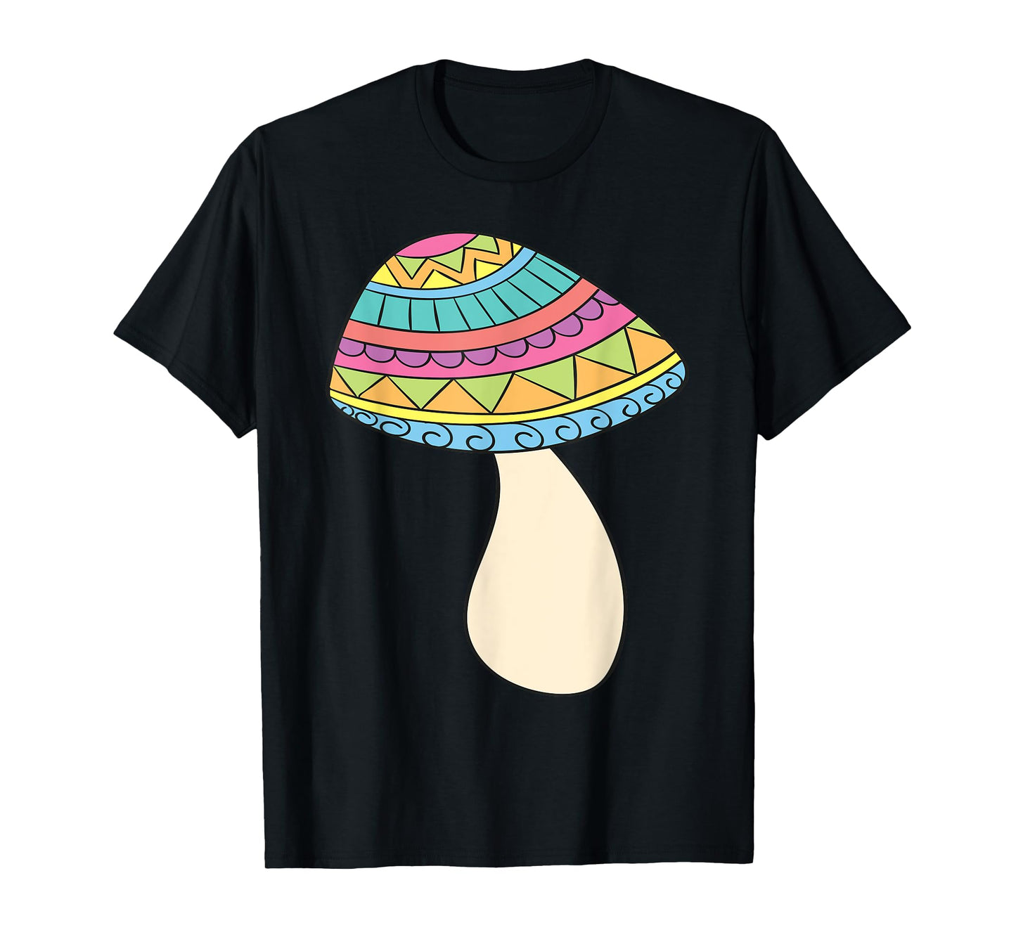 PSYCHEDELIC MUSHROOM T-Shirt Trippy Fungi Rainbow Tee Shirt