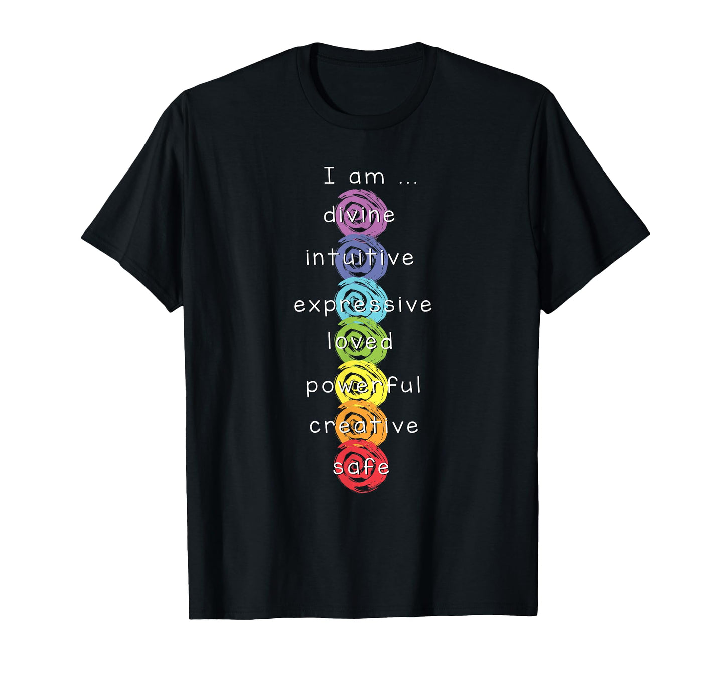 7 Chakras Namaste Meditation Yoga T-Shirt