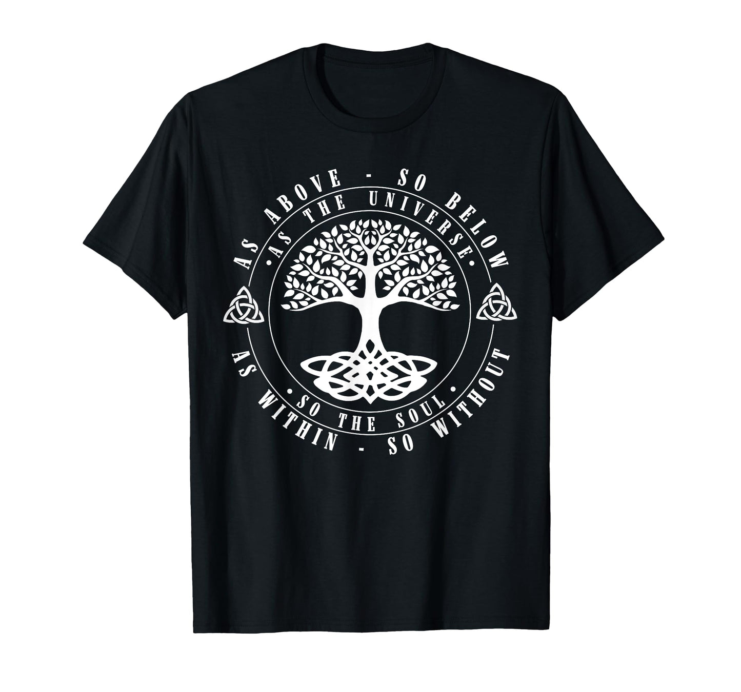 Celtic Tree Of Life Shirt As Above So Below Spiritual Yoga T-Shirt