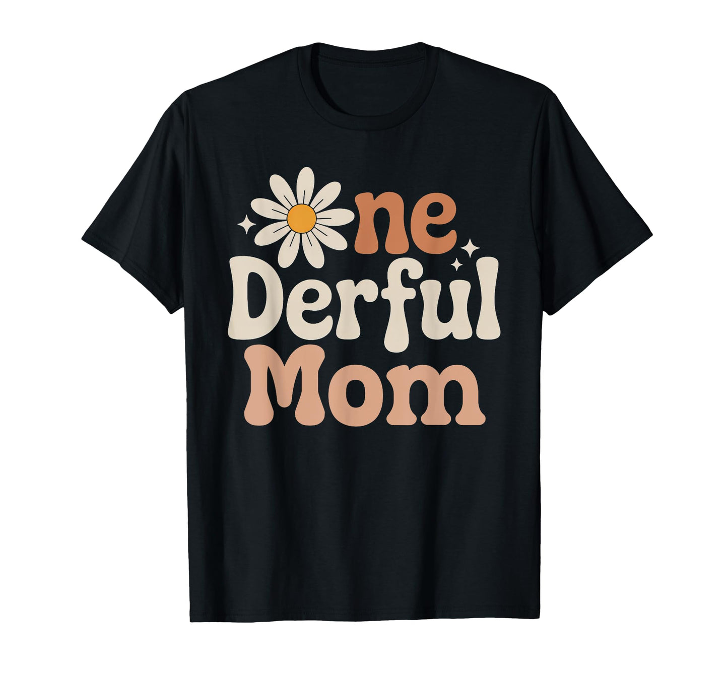 One derful Mom Wild One Daisy First Birthday Family Party T-Shirt