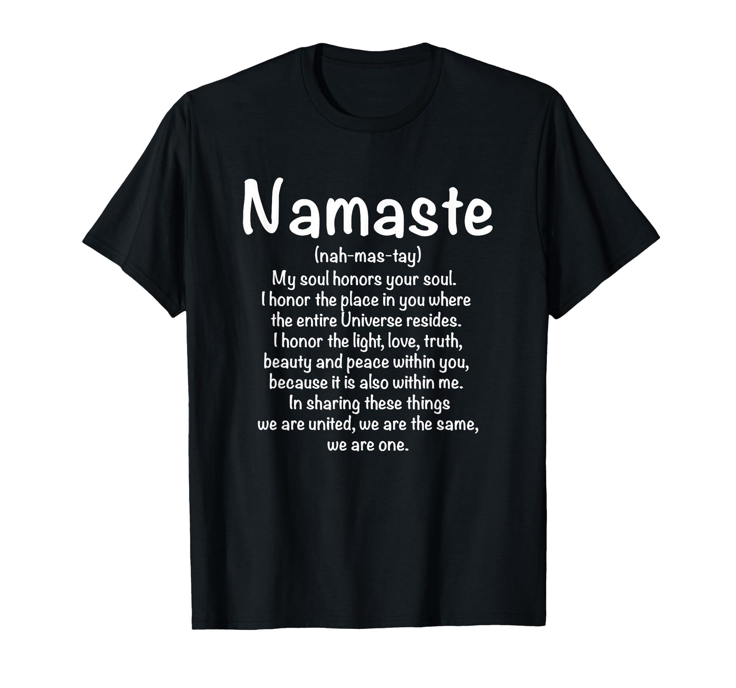 Namaste Definition Yoga Meditation Buddhist Gift T-Shirt