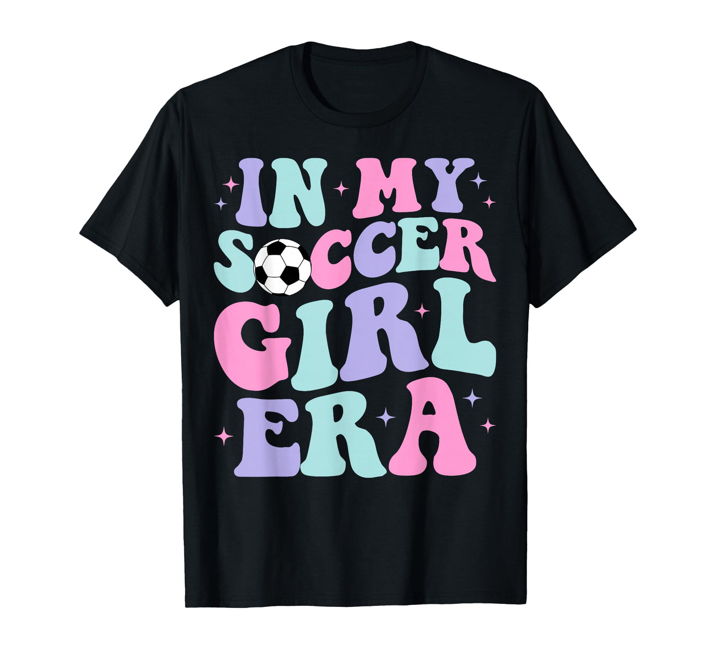 In My Soccer Girl Era Retro Groovy Soccer Girl T-Shirt