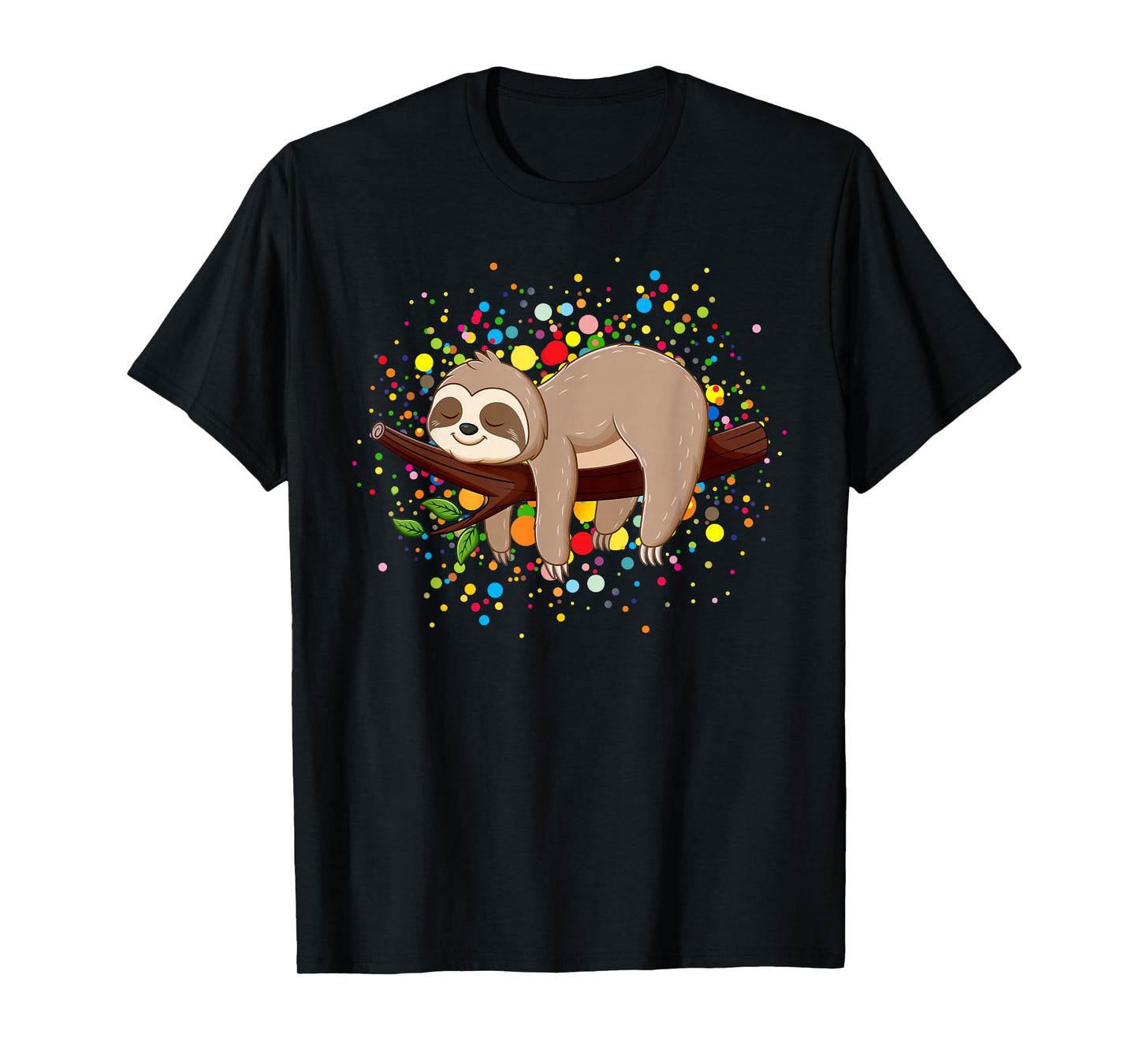 Funny Sloth Lovers Polka Dots Happy Dot Day Girls Boys Kids T-Shirt