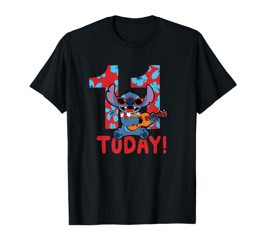 Disney Lilo & Stitch Tropical Birthday 11 Years Old Today T-Shirt
