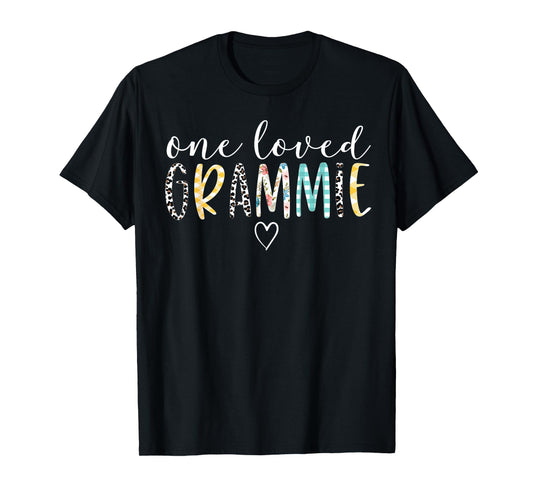 Grammie Gifts Women One Loved Grammie Mother's Day T-Shirt