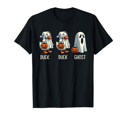 Duck Ghost Pun Trunk or Treat Trick or Treat Funny Halloween T-Shirt