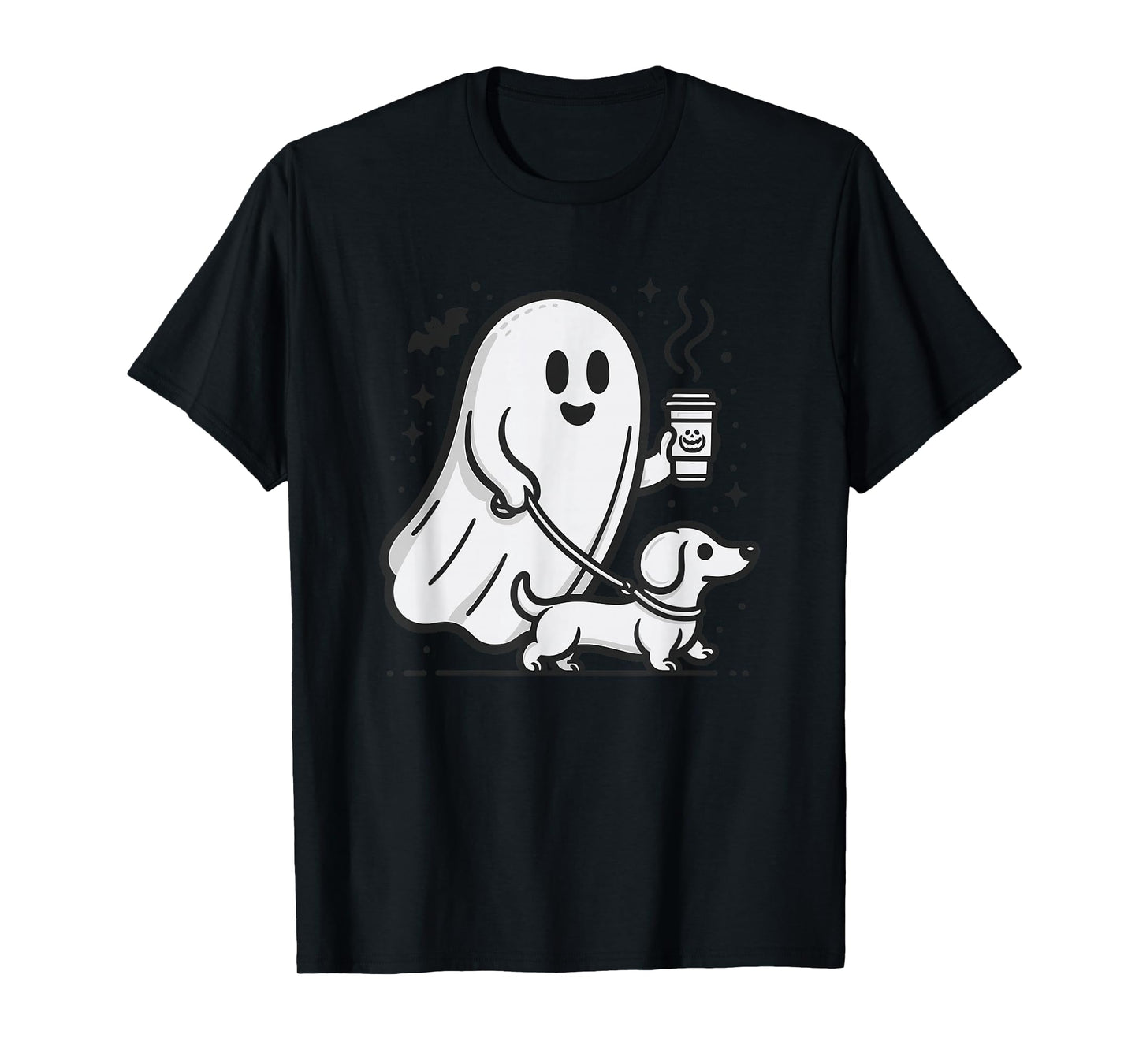 Funny Dachshund Ghost Halloween Spooky Season Weenie Dog T-Shirt