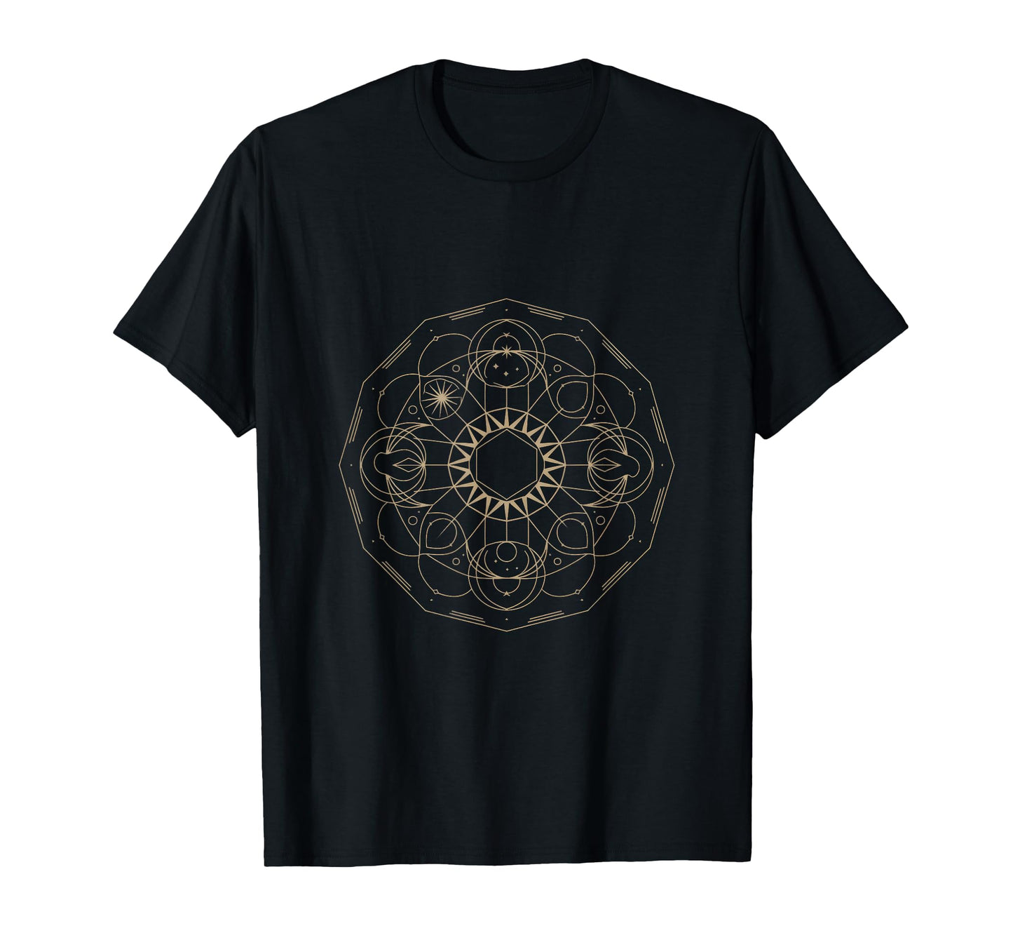 Sacred Geometry Metatron Cube Spiritual Yoga T-Shirt