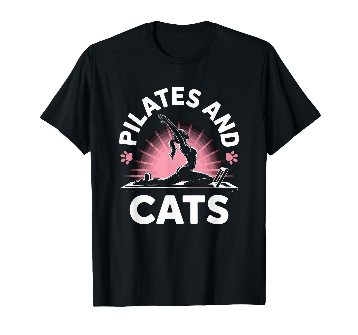 Workout Coach and Gym Fitness Lover, Pilates and Cats T-Shirt