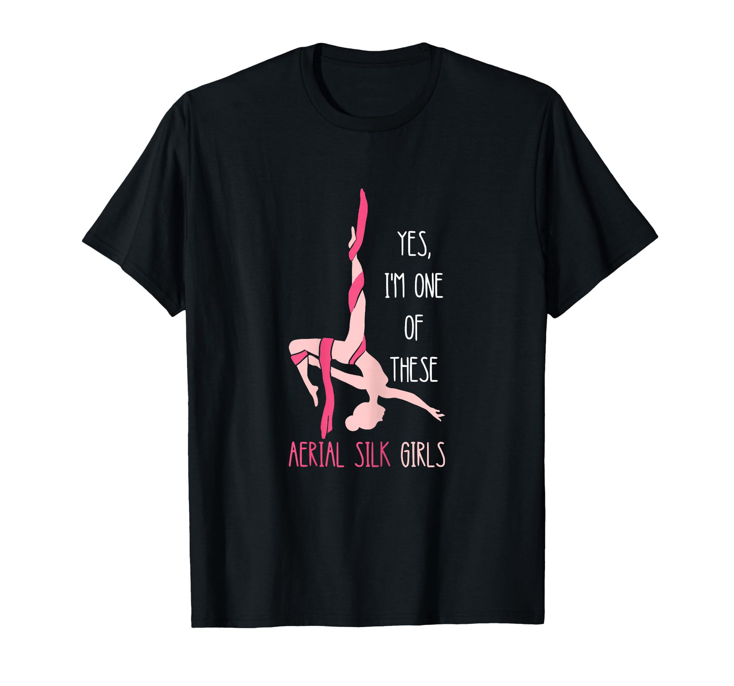 Aerial Silk Girl Hanging Aerialist Air Acrobatic Aerial T-Shirt