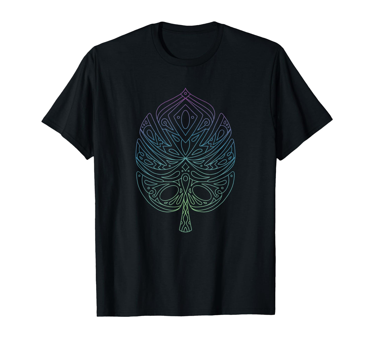 Spiritual Monstera Yoga Meditation Monstera Leaf T-Shirt