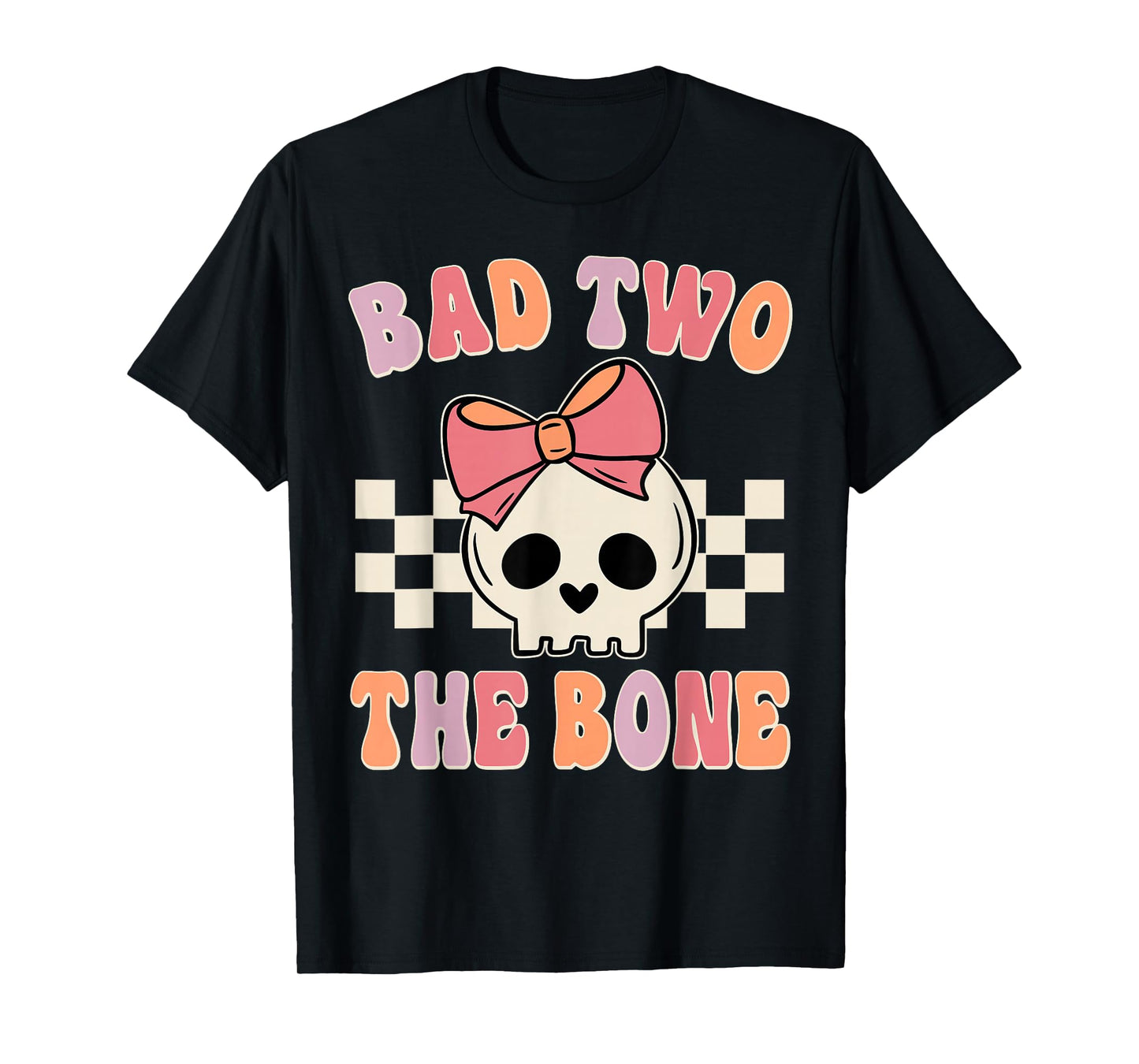 Bad Two the Bone 2nd Birthday 2 Years Old Kid Girl T-Shirt