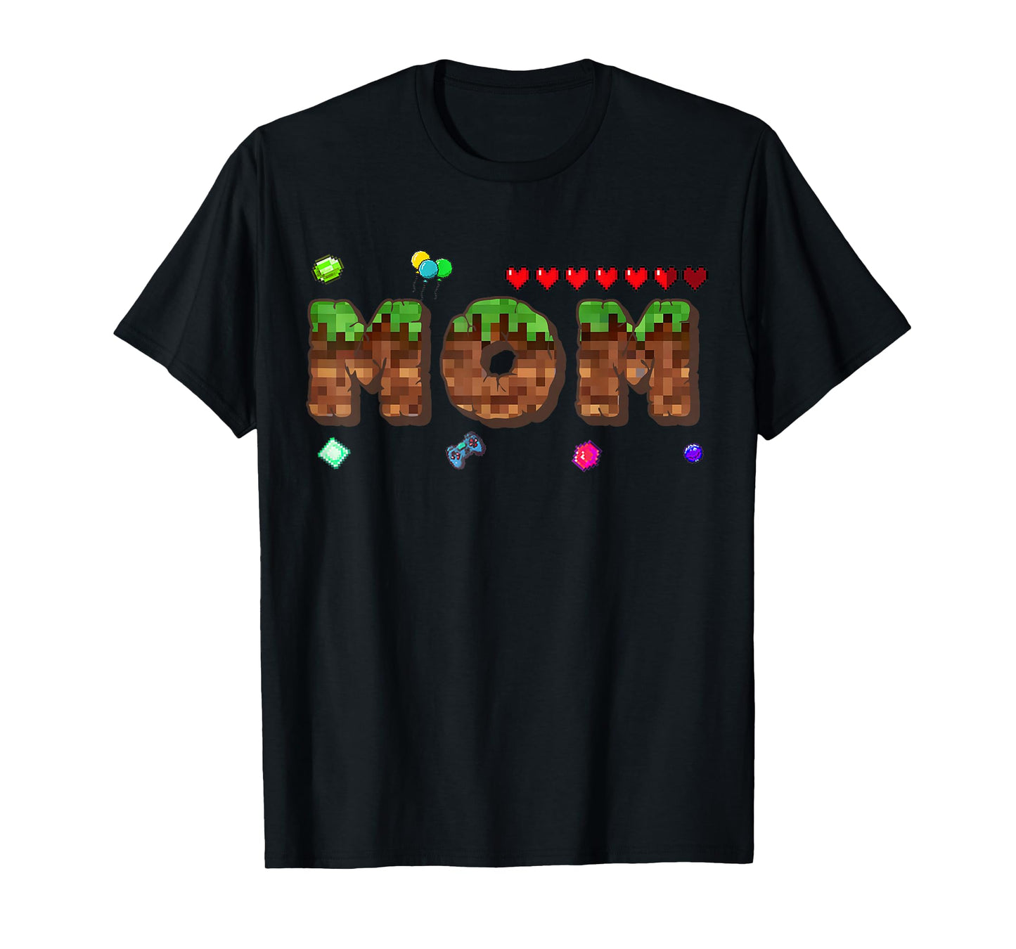 Dad And Mom Of The Birthday Boy Pixel Game Matching Family T-Shirt