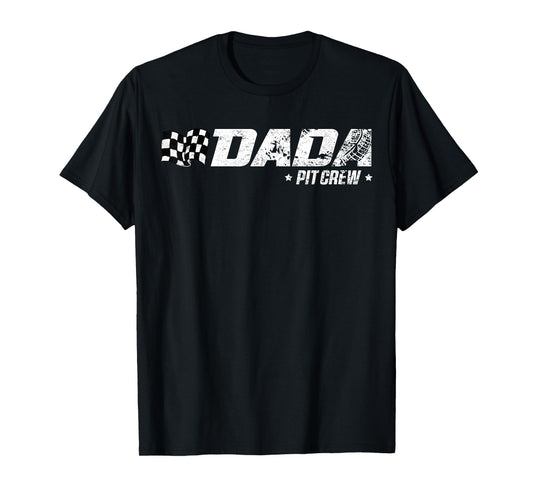 Dada Pit Crew Race Car Birthday Family Racing T-Shirt