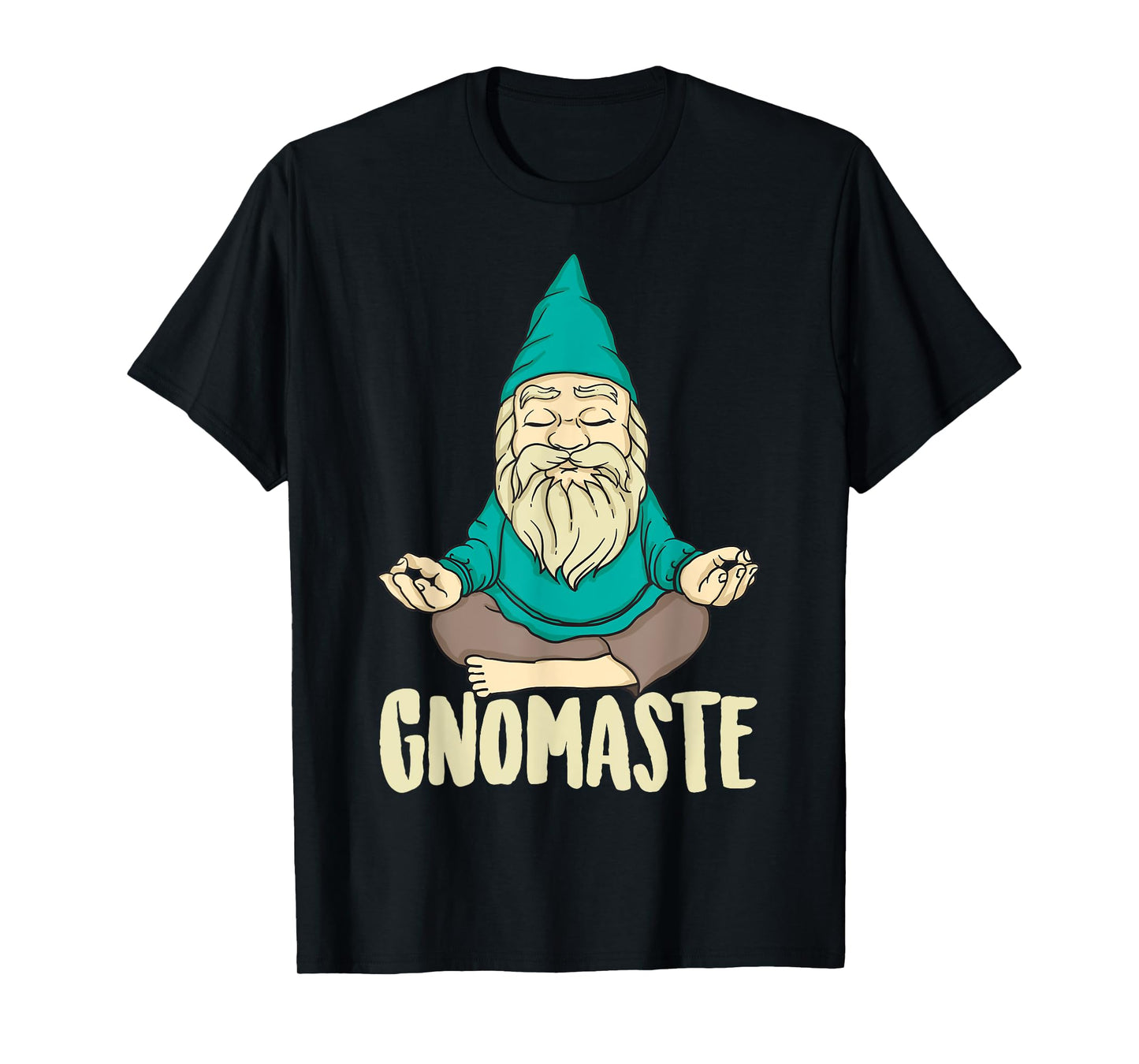Cute Gnomaste Funny Meditating Gnome Gift For Yoga Men Women T-Shirt