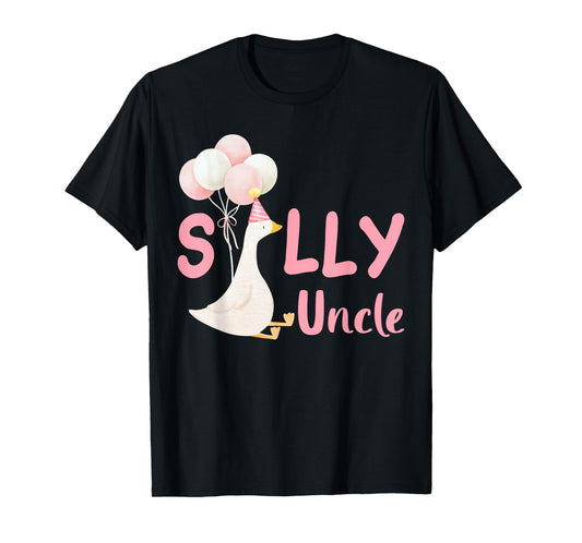 Silly Uncle Goose Family Matching Birthday Squad Crew T-Shirt