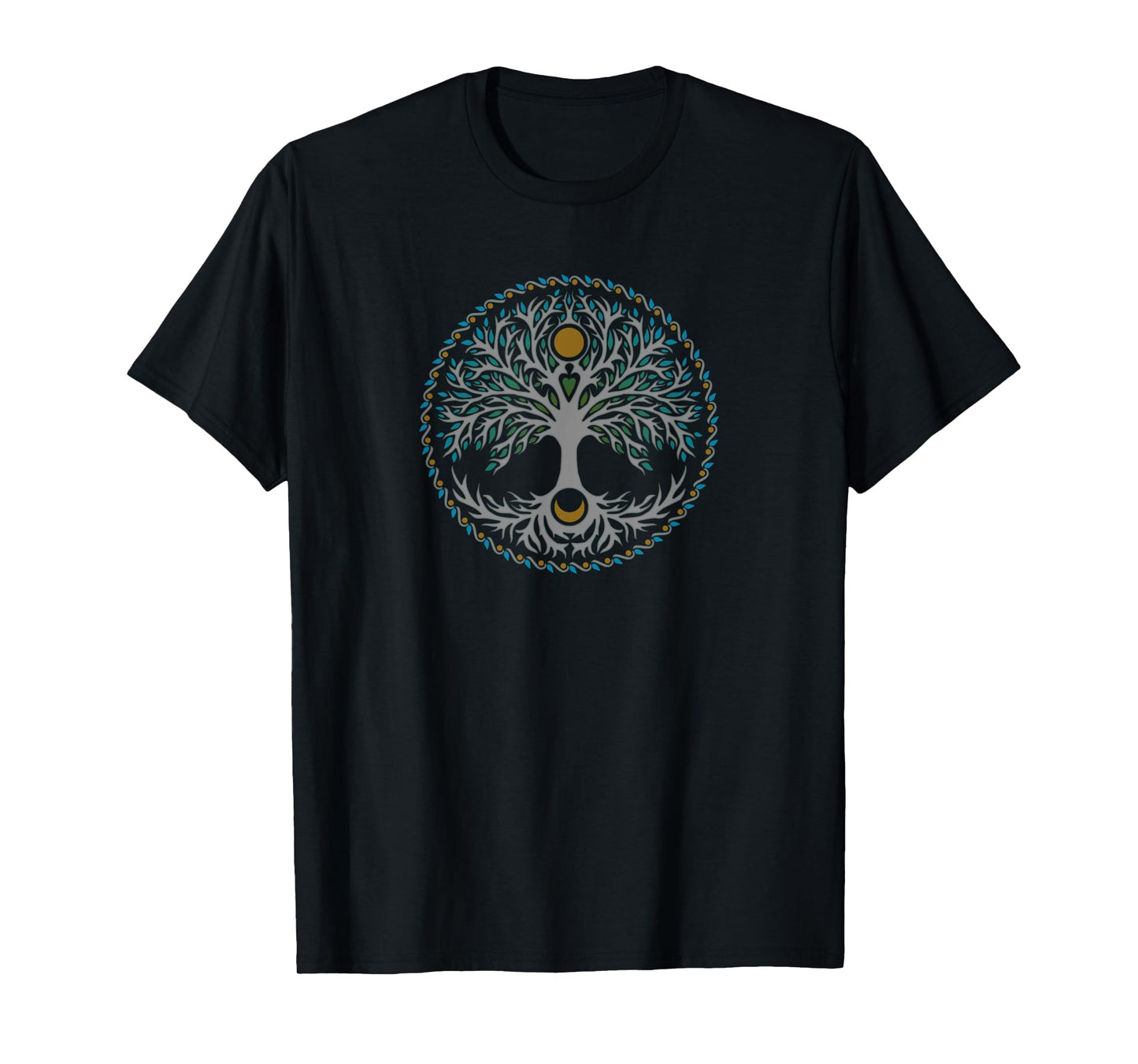 Tree of life, Celtic Nordic mythology sun moon spirituality T-Shirt