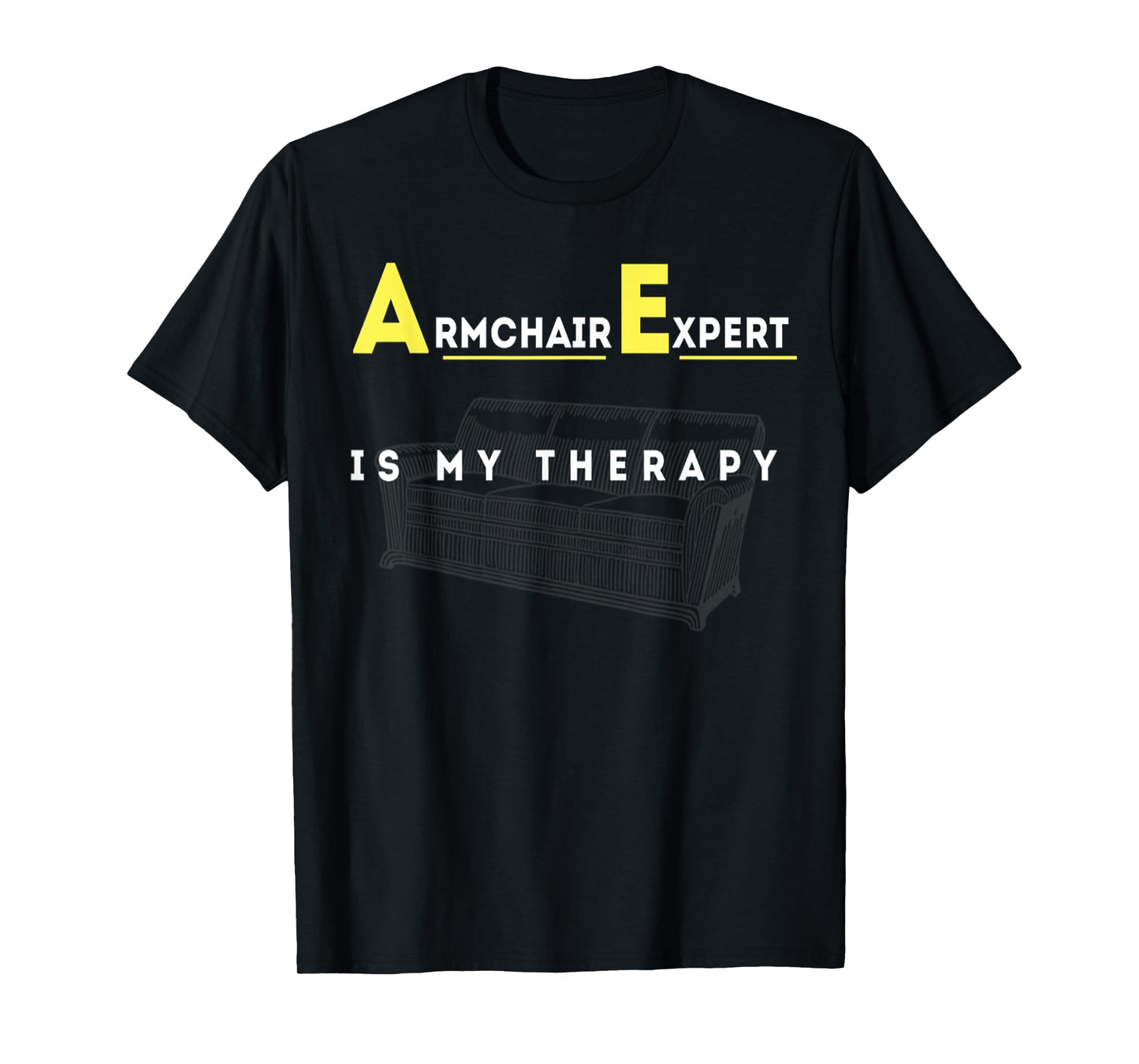 Alex Reid Designs Men's Black Cotton Blend Classic Fit Short Sleeve T-Shirt - Small - Spread Collar - Yoga - Therapeutic Theme