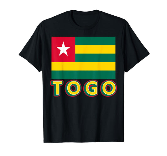 Togolese Flag Of Togo Patriotic African Men Women Kids T-Shirt
