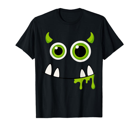 Monster Costume for Boys, Funny Eyes Teeth Halloween Cartoon T-Shirt