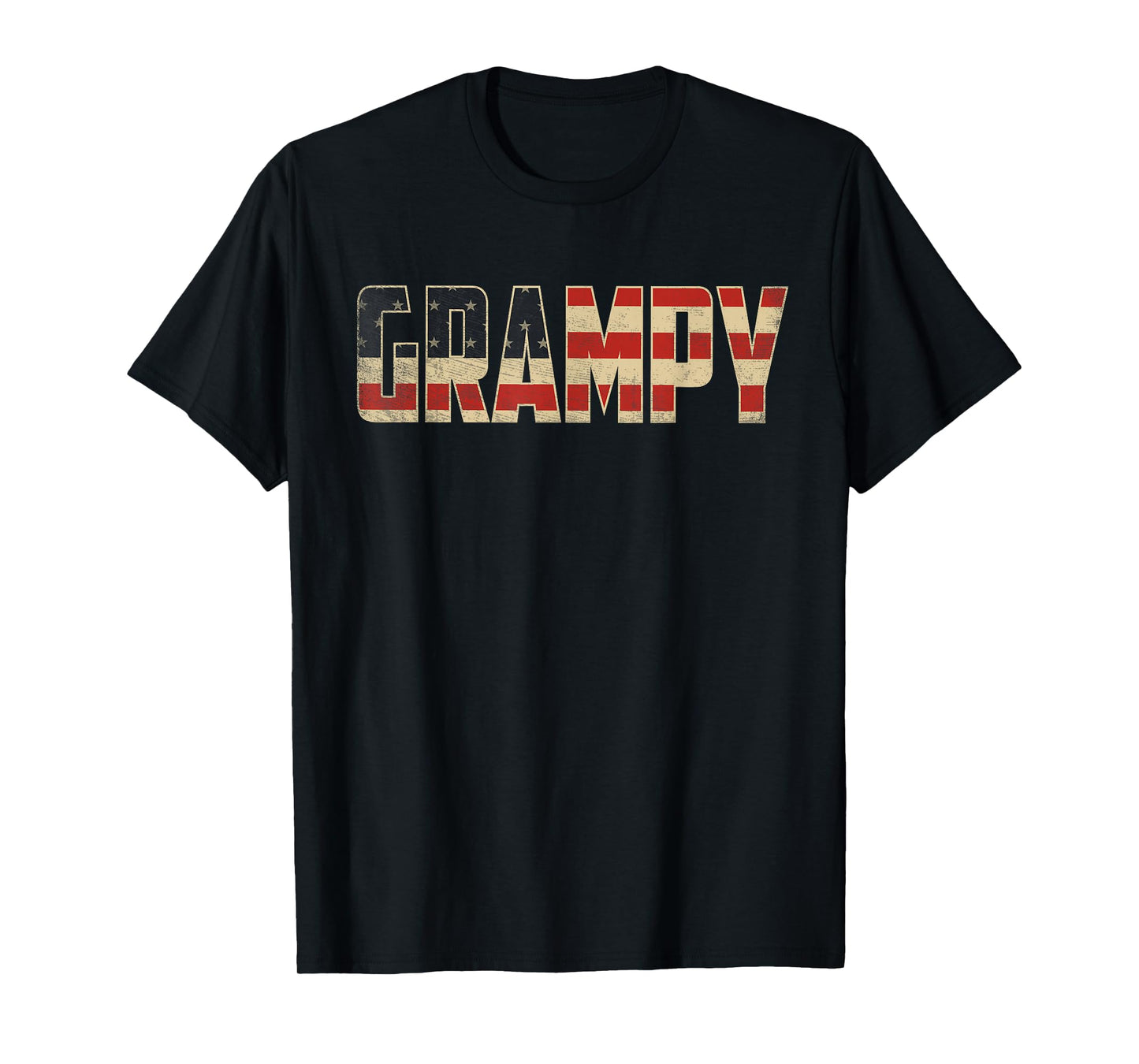 Grampy Bold Patriotic American Flag Father’s Day Grampy T-Shirt