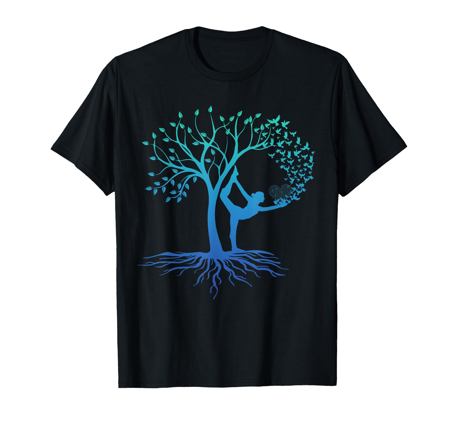 Yoga Woman With Tree Of Life Beautiful Yoga T-Shirt