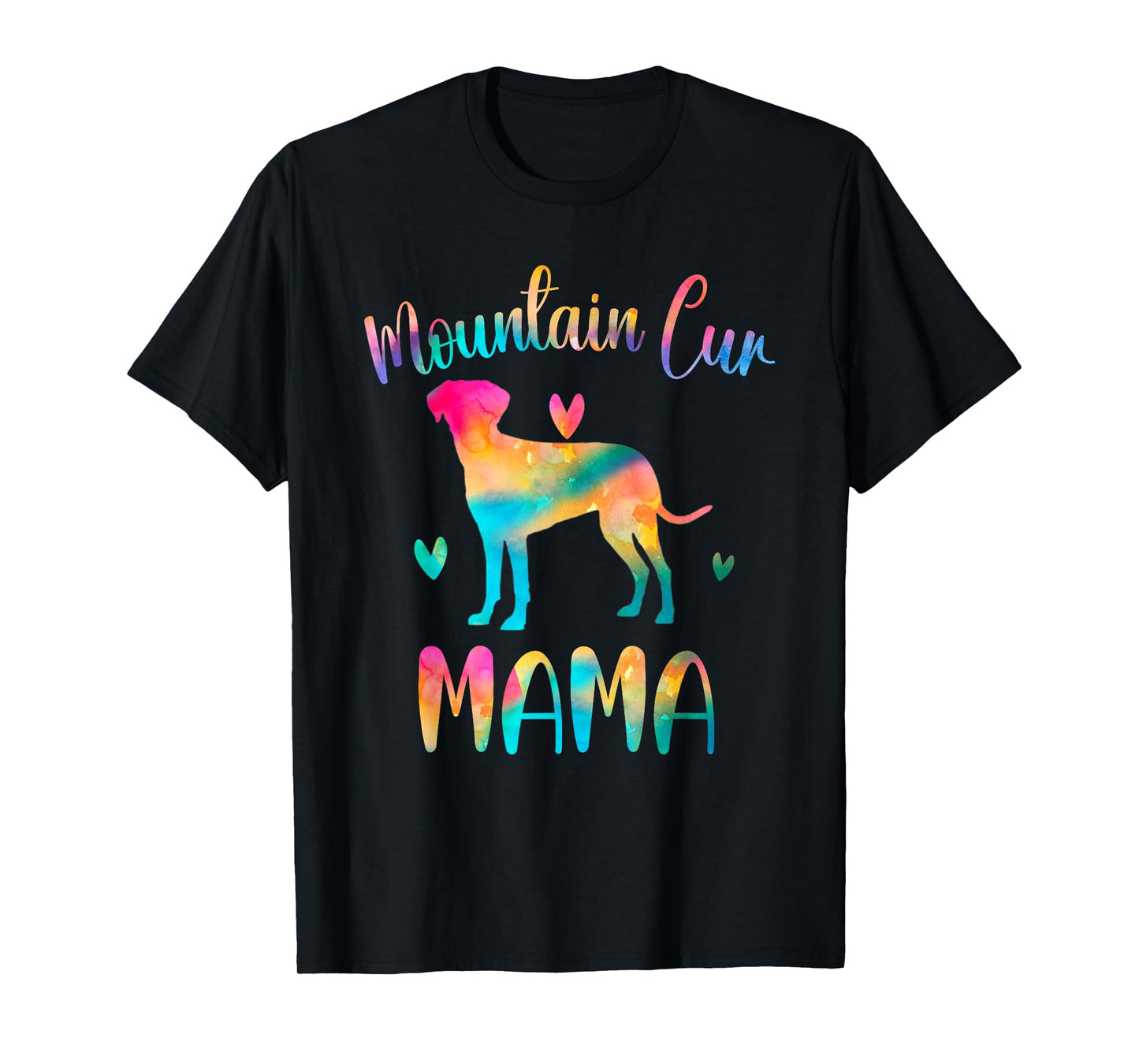 Mountain Cur Mama Colorful Mountain Cur Cute Gifts Dog Mom T-Shirt