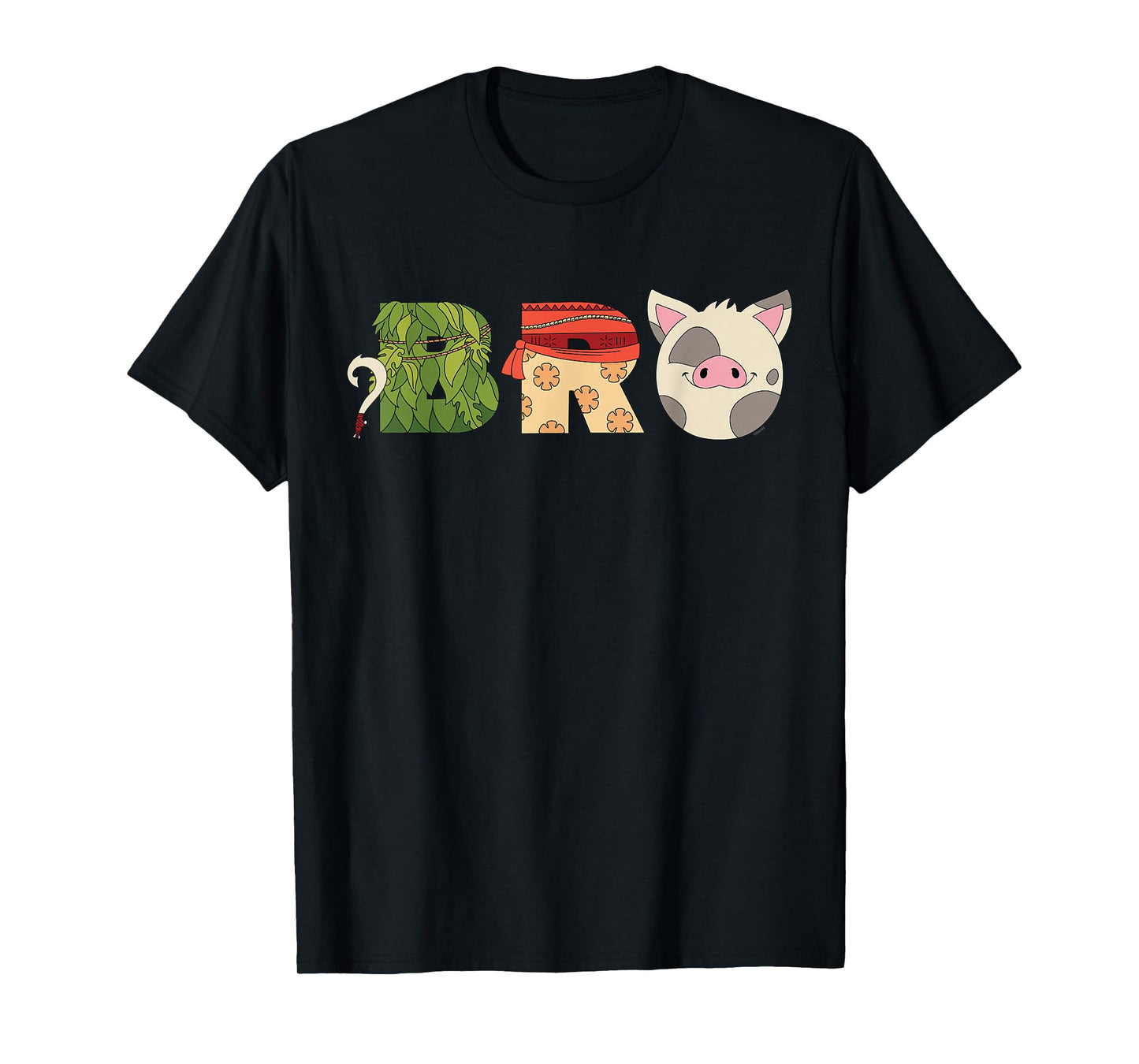 Disney Moana Letters "Bro" Brother Family Trip Vacation T-Shirt