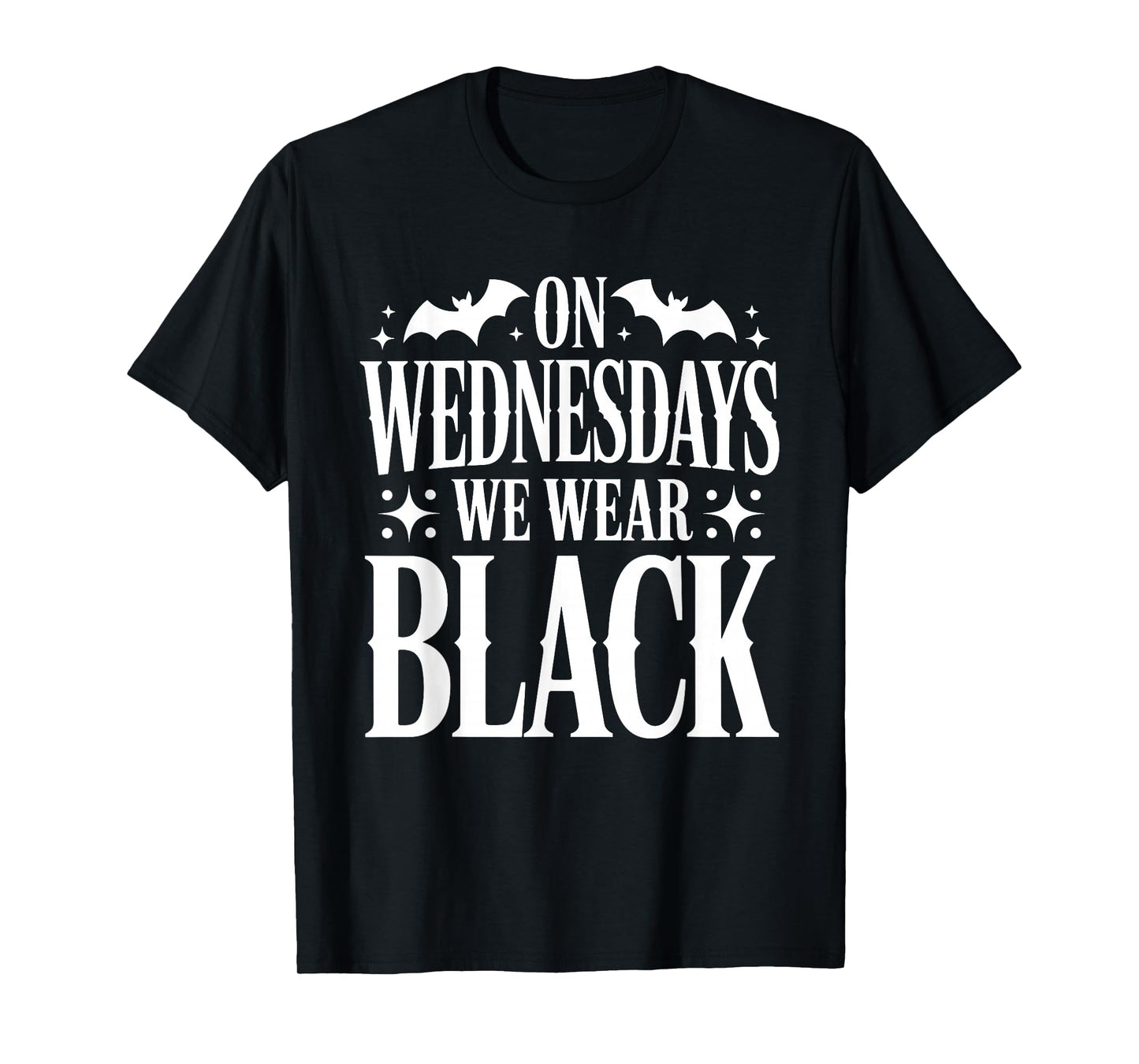 On Wednesdays We Wear Black Halloween Witch Spooky Season T-Shirt