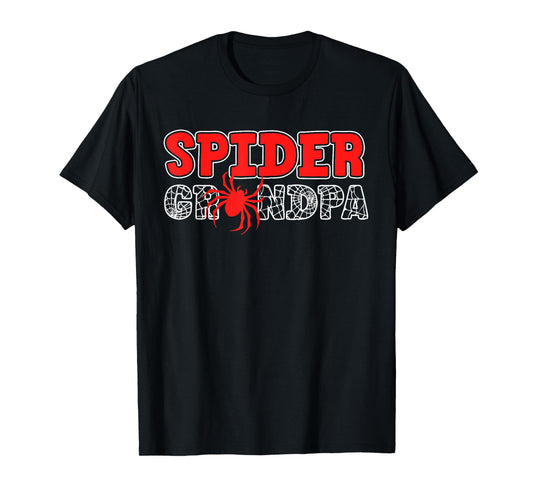 Spider Grandpa Spidey Birthday Christmas Matching Family T-Shirt
