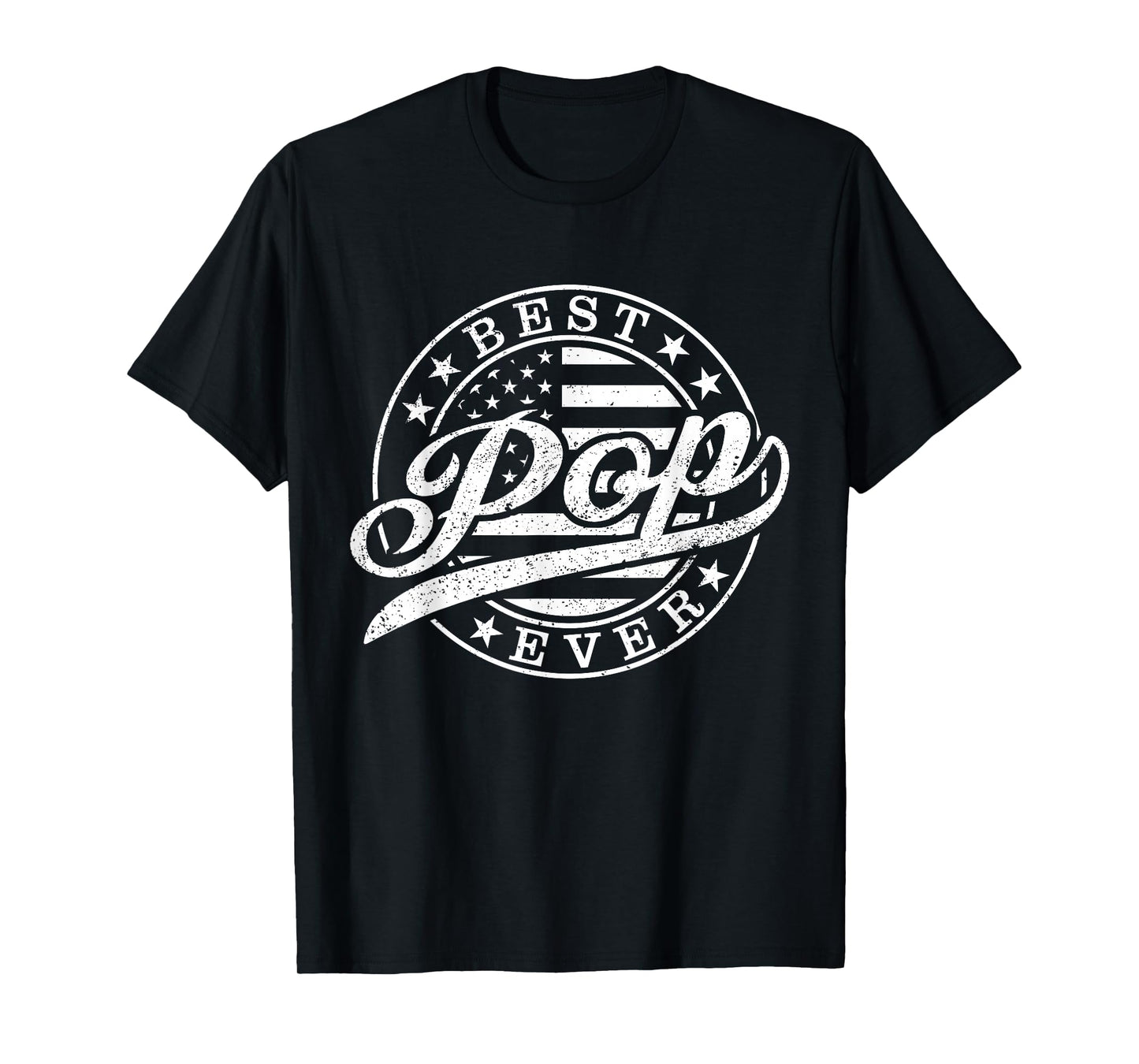 Best Pop Ever American US Flag Funny Grandpa Father's Day T-Shirt