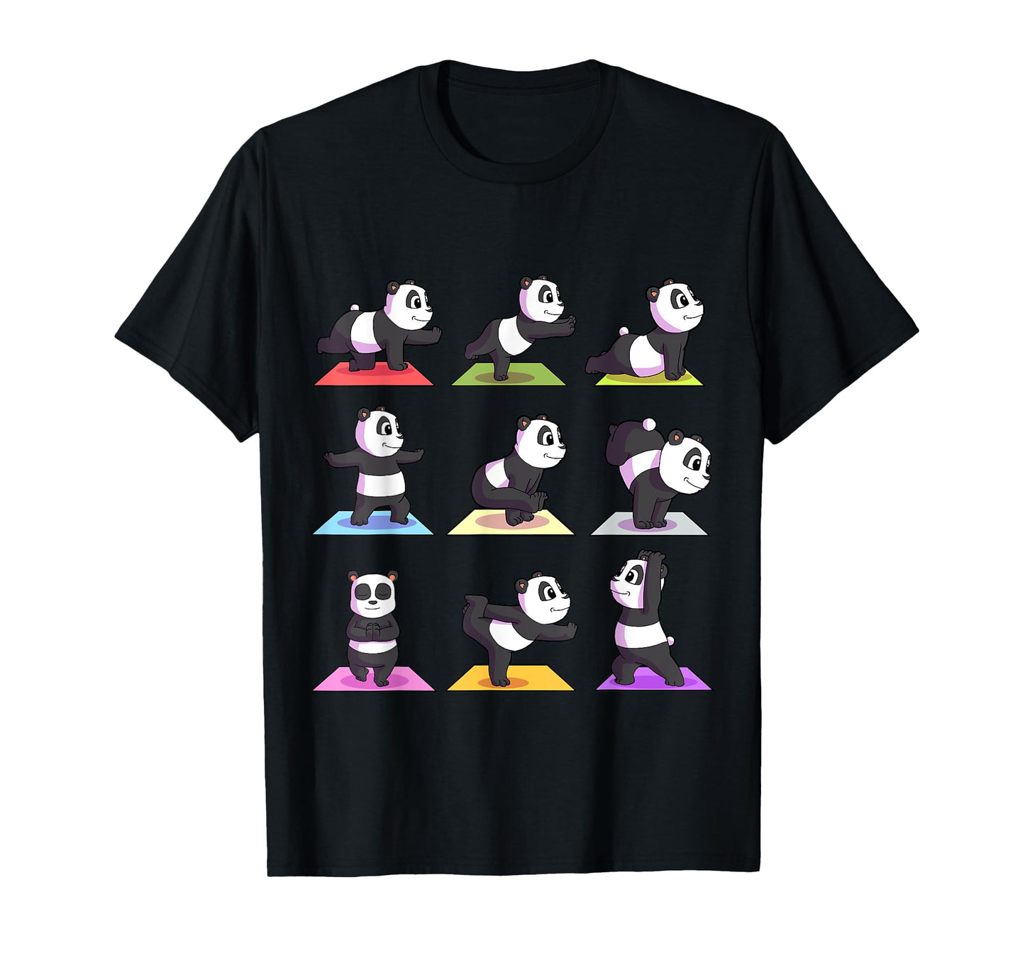 Panda Yoga Shirt Women Panda Lover Gift Girls Meditation T-Shirt