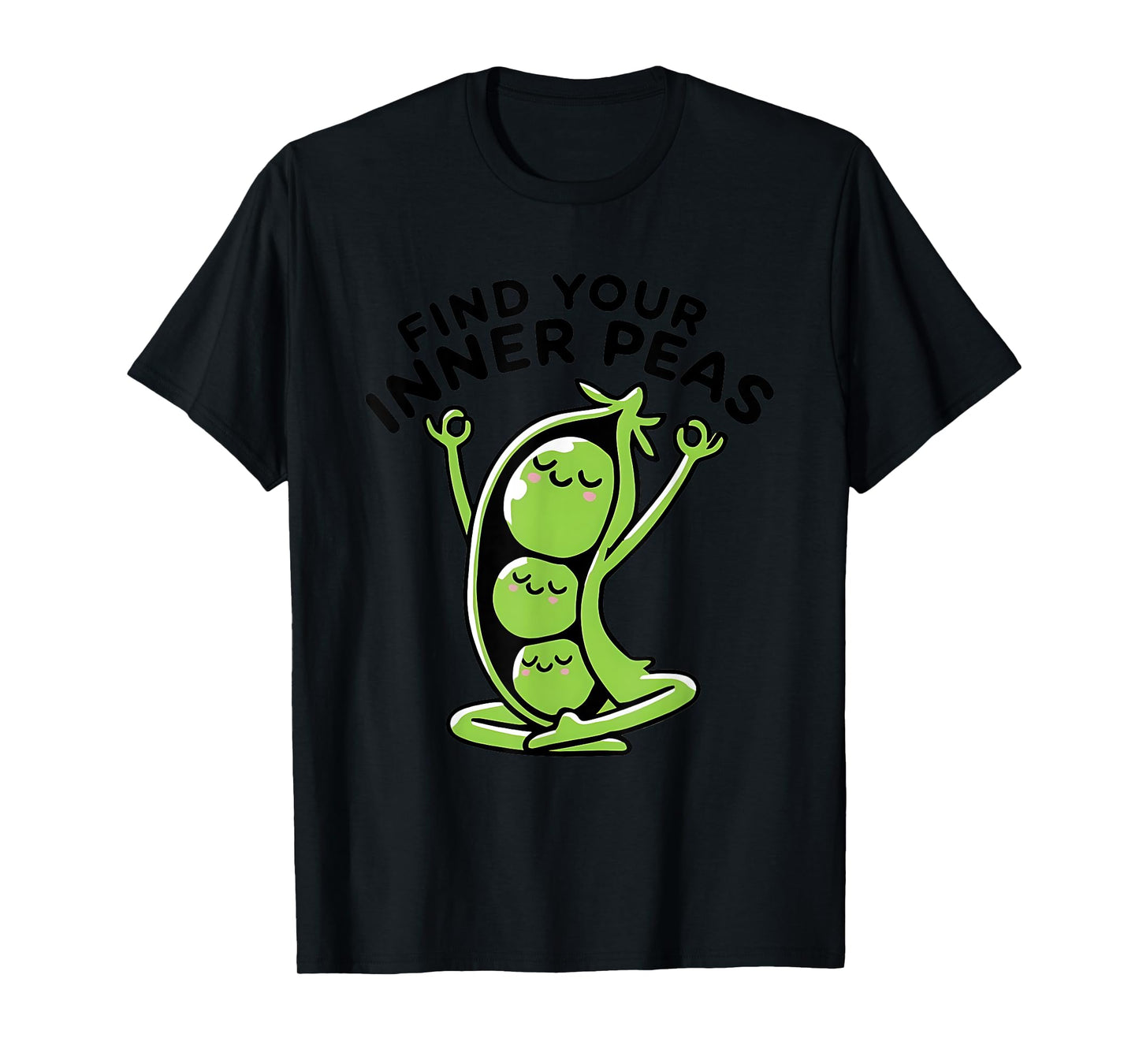 Find Your Inner Peas Yoga Pun T-Shirt