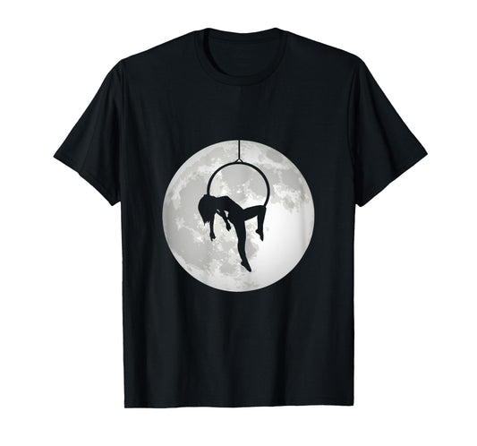 Aerial Moon Aerial Yoga Circus Lyra Trapeze Aerial Silk T-Shirt