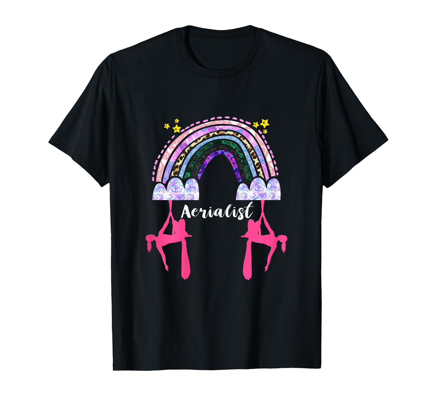 Hanging Aerialist Rainbow Aerial Silk Aerial Hoop Aerial T-Shirt