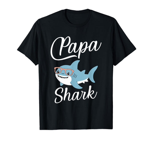 Papa Shark Funny Matching Family Grandpa T-Shirt
