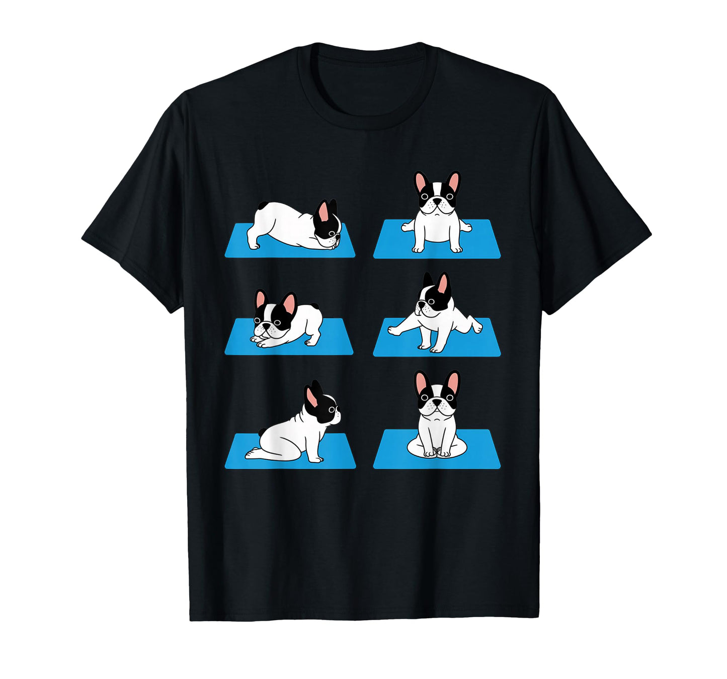 English Bulldog Yoga Puppy Yoga Poses and Meditation T-Shirt